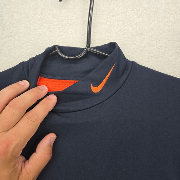 Nike Pro Combat Shirt Mens M Dri-Fit Orange Blue University Of Illinois Illini - Picture 4 of 13